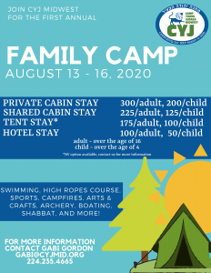 join cyj midwest for the first annual - Camp Young Judaea Midwest